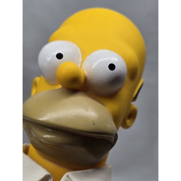 Vintage 1990 Homer Simpson 10” Plush Doll Toy Burger King Collectible Vinyl Head - Picture 12 of 14